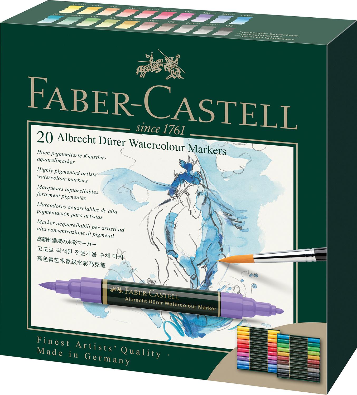 FABER-CASTELL Aquarellmarker Albrecht Dürer 20er Etui