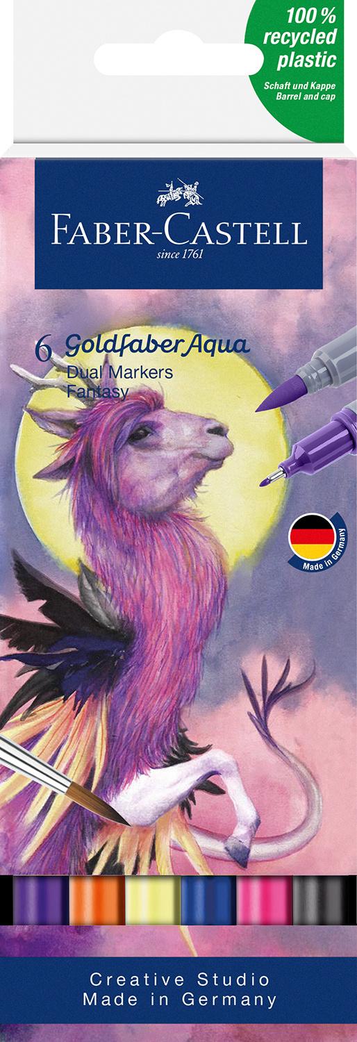FABER-CASTELL Gofa Aqua Dual Marker Fantasy 6er Set