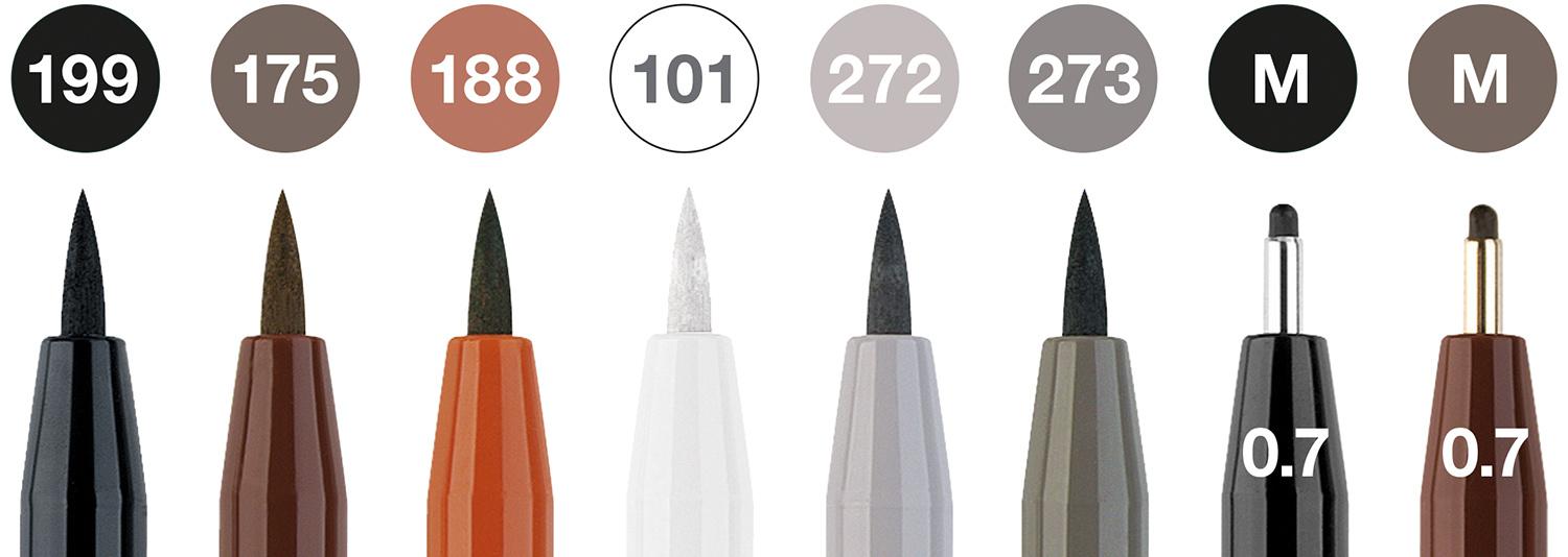 Produktbild FABER-CASTELL Tuschestift Pitt Artist Pen Classical 8er Set 2 von 3