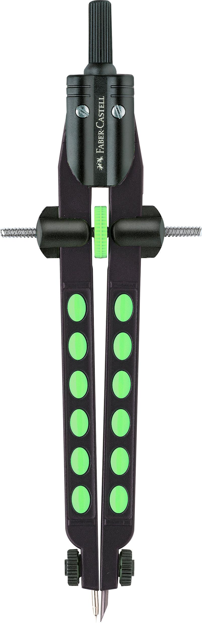 Produktbild FABER-CASTELL Schnellverstellzirkel Factory neon 6 von 8