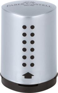 FABER CASTELL Mini-Spitzdose Grip silber