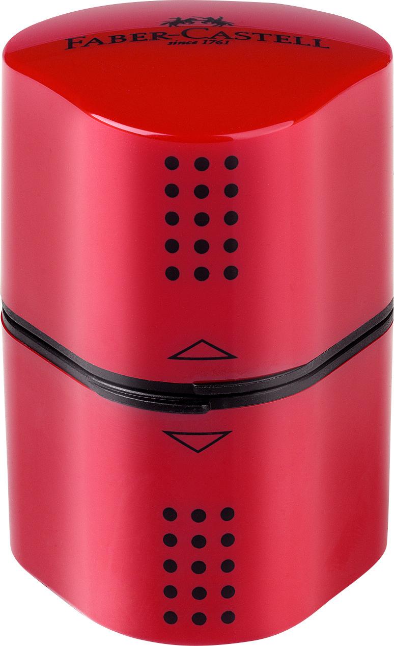 FABER-CASTELL Spitzdose Grip 2001 3-fach Color farbig sortiert