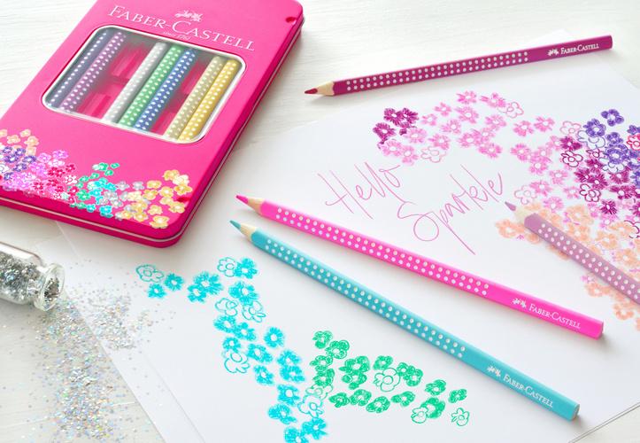 Produktbild FABER-CASTELL Buntstifte Sparkle 12er Etui 3 von 3