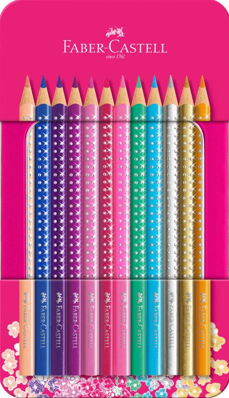 FABER-CASTELL Buntstifte Sparkle 12er Etui