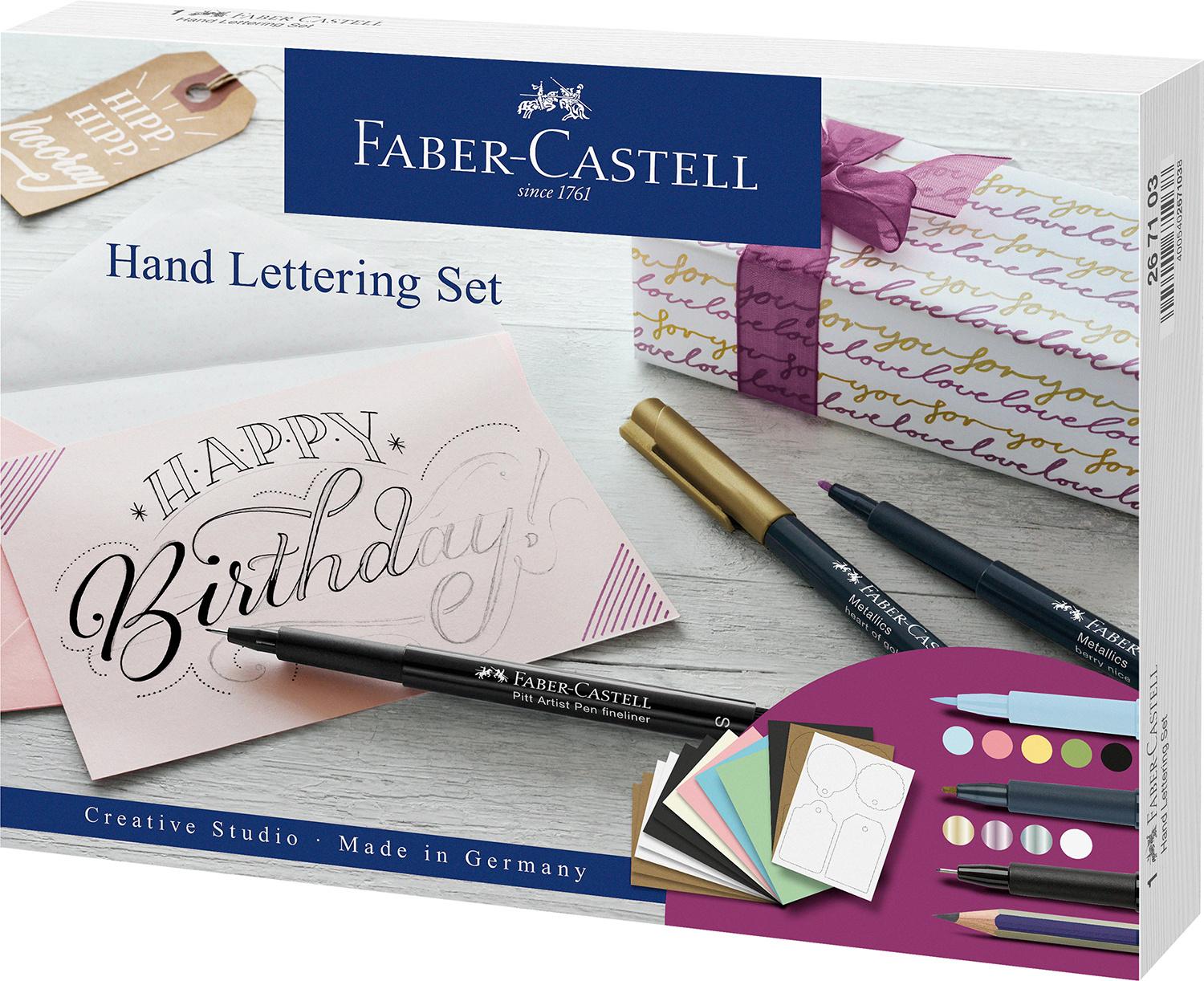 FABER-CASTELL Kreativ-Set Handlettering 12-teilig