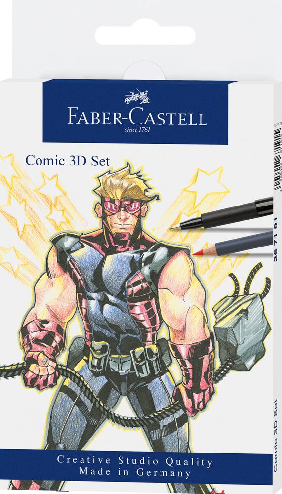 FABER-CASTELL 	Comic Illustration COMIC 3D-Set 11teilig