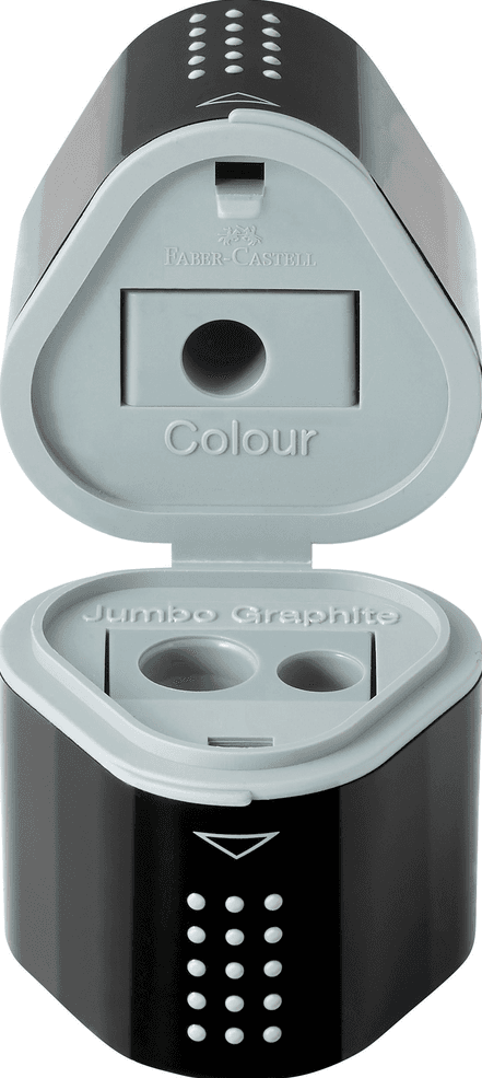 FABER-CASTELL Grip 2001 Dreifachspitzdose schwarz