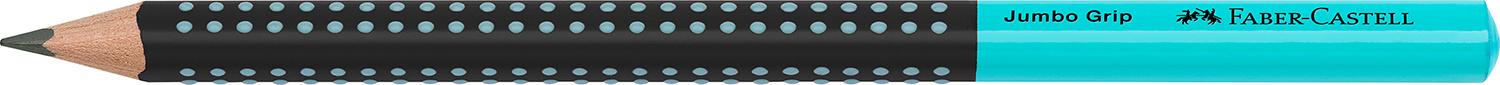 FABER-CASTELL Bleistift Jumbo Grip Two Tone schwarz/türkis