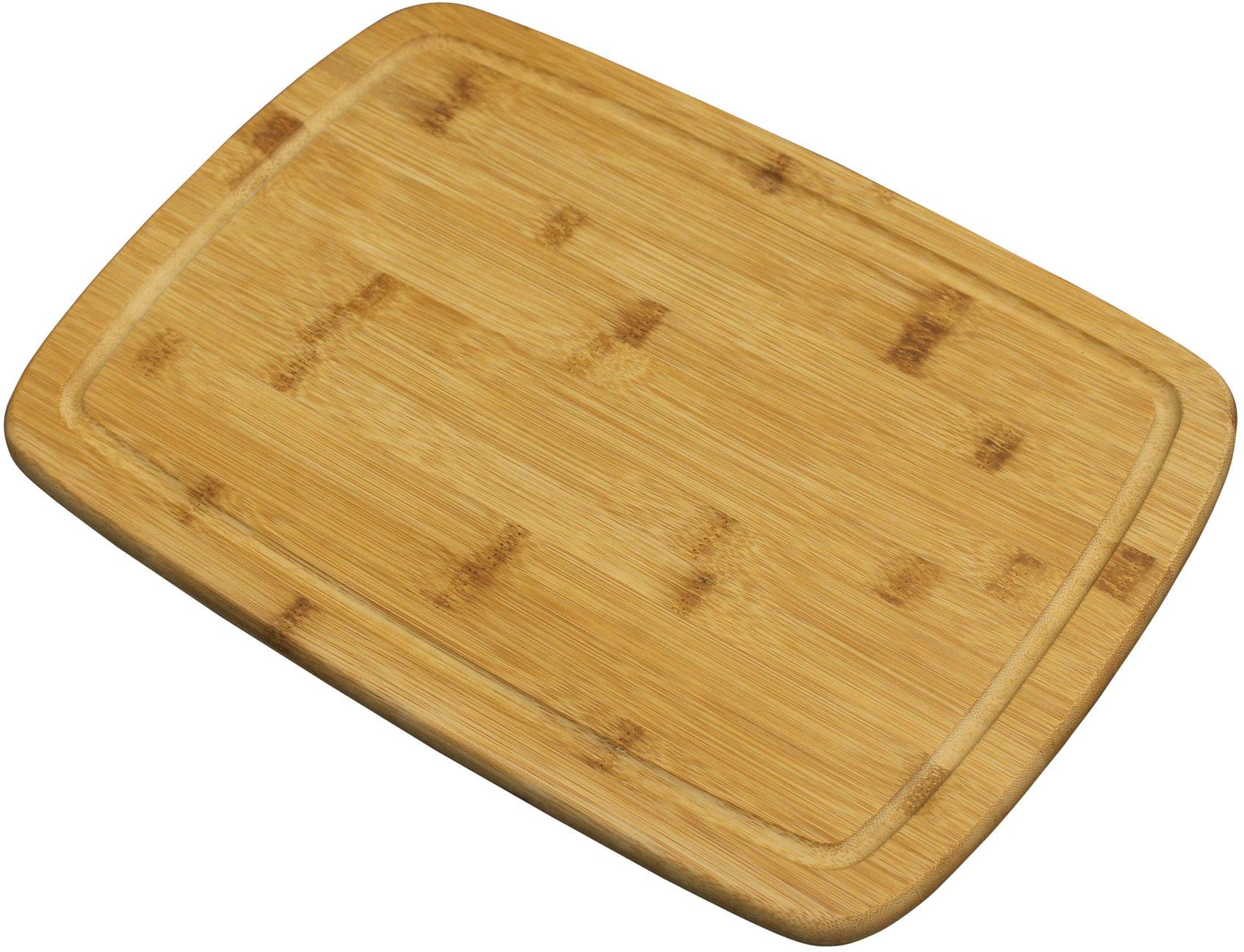 TESTRUT Bambus-Schneidbrett mit Saftrille 40x28cm