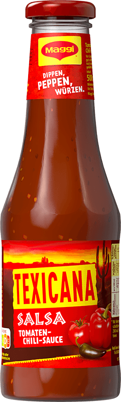 MAGGI Texicana Salsa Pikante Scharfe Chili und Tomaten Sauce