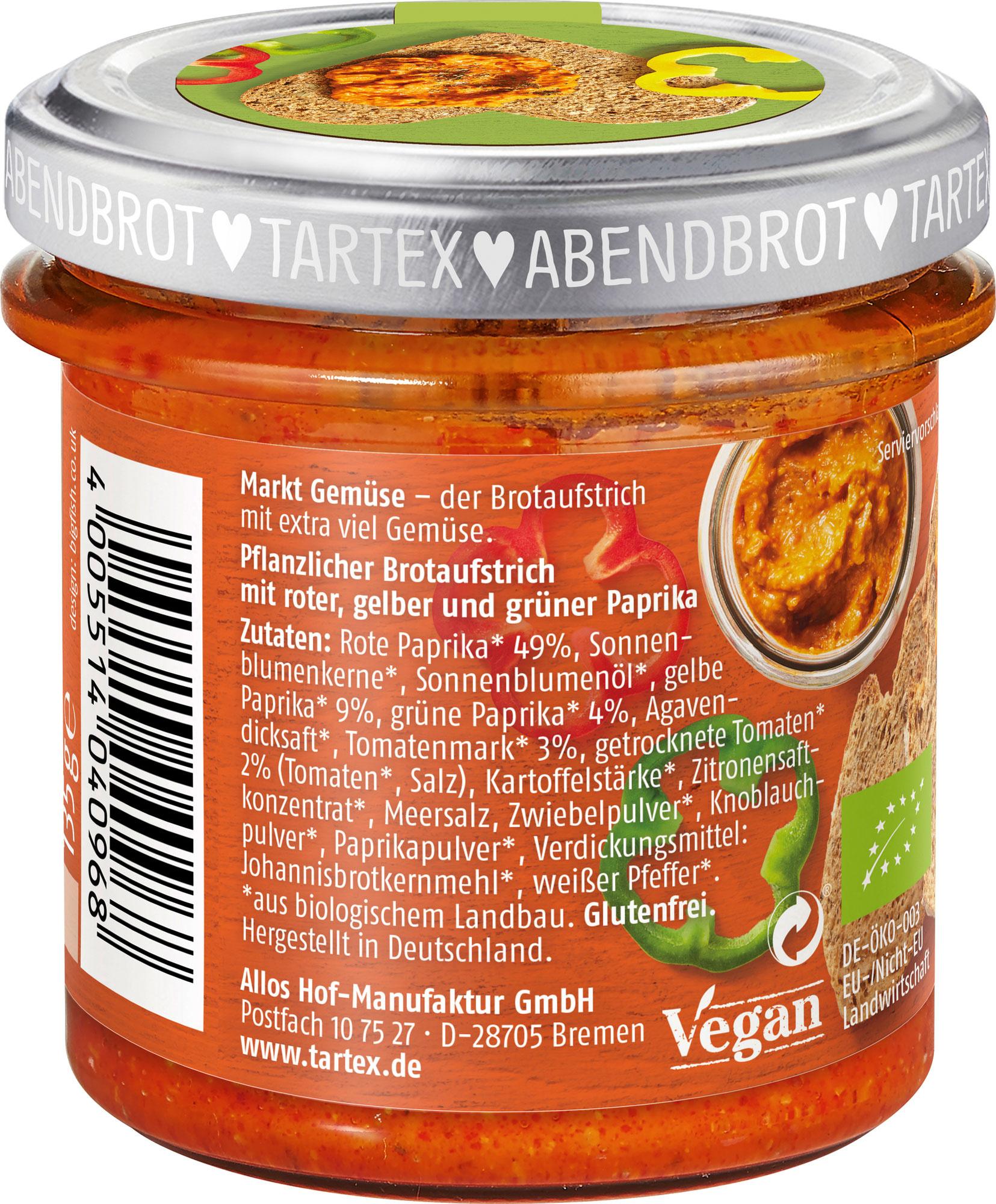 Produktbild Tartex Bio Marktgemüse Paprika Trio 2 von 3