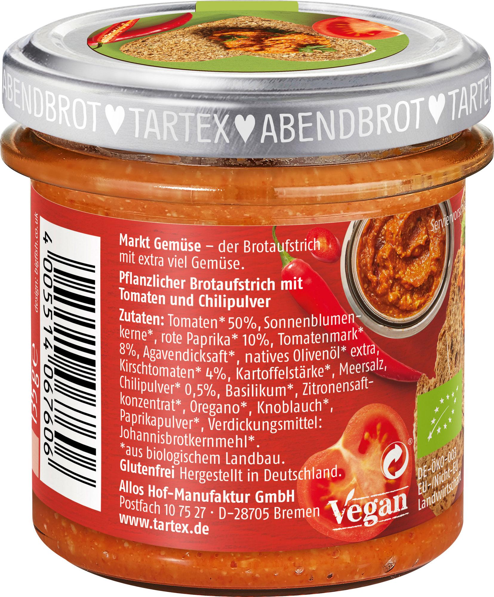 Produktbild Tartex Marktgemüse Scharfe Tomate 2 von 3