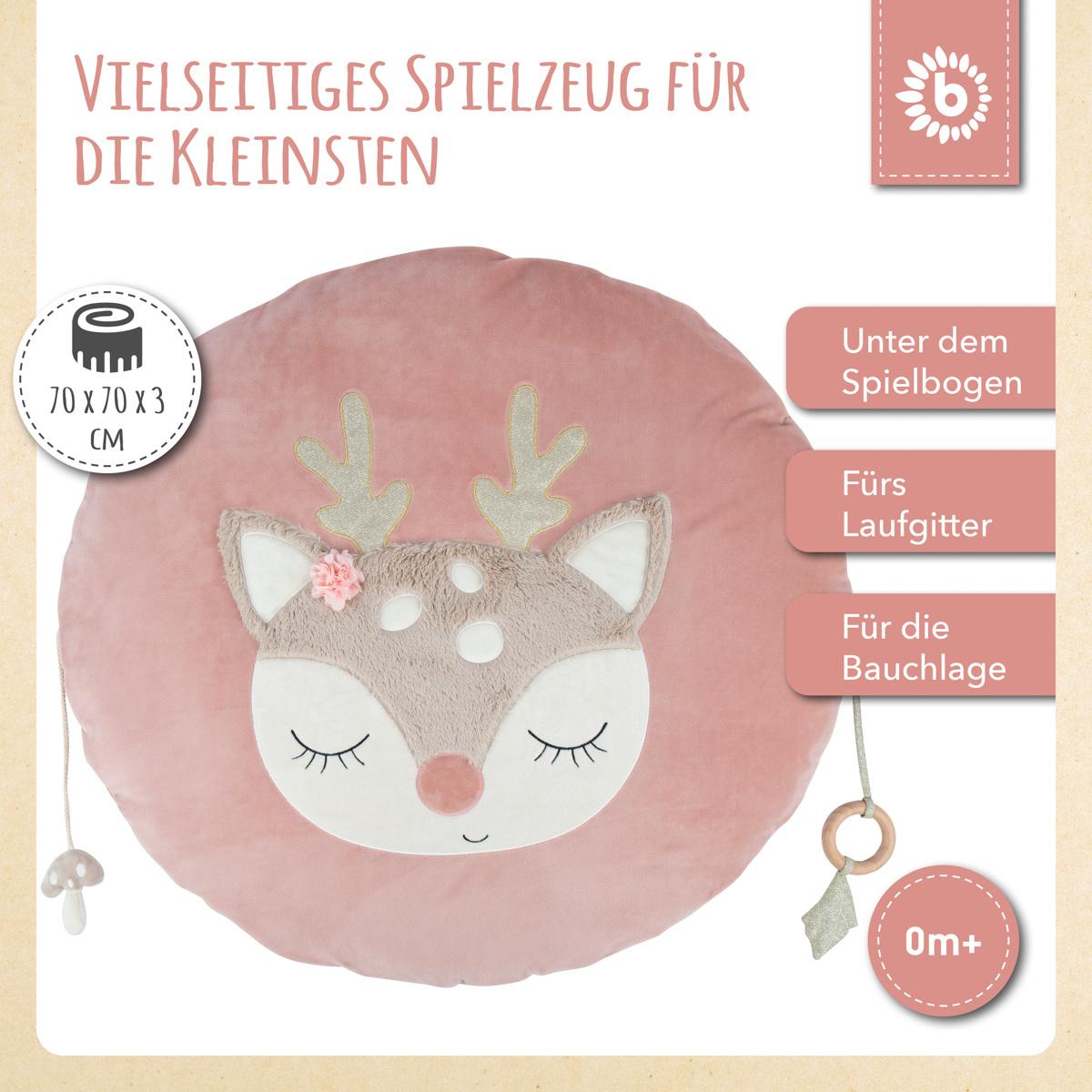 Produktbild Bieco -  Krabbeldecke Reh gepolstert 12 von 16