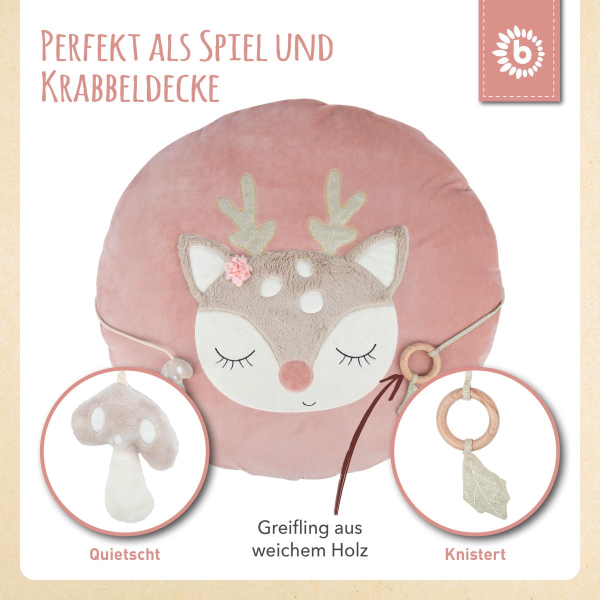 Produktbild Bieco -  Krabbeldecke Reh gepolstert 13 von 16