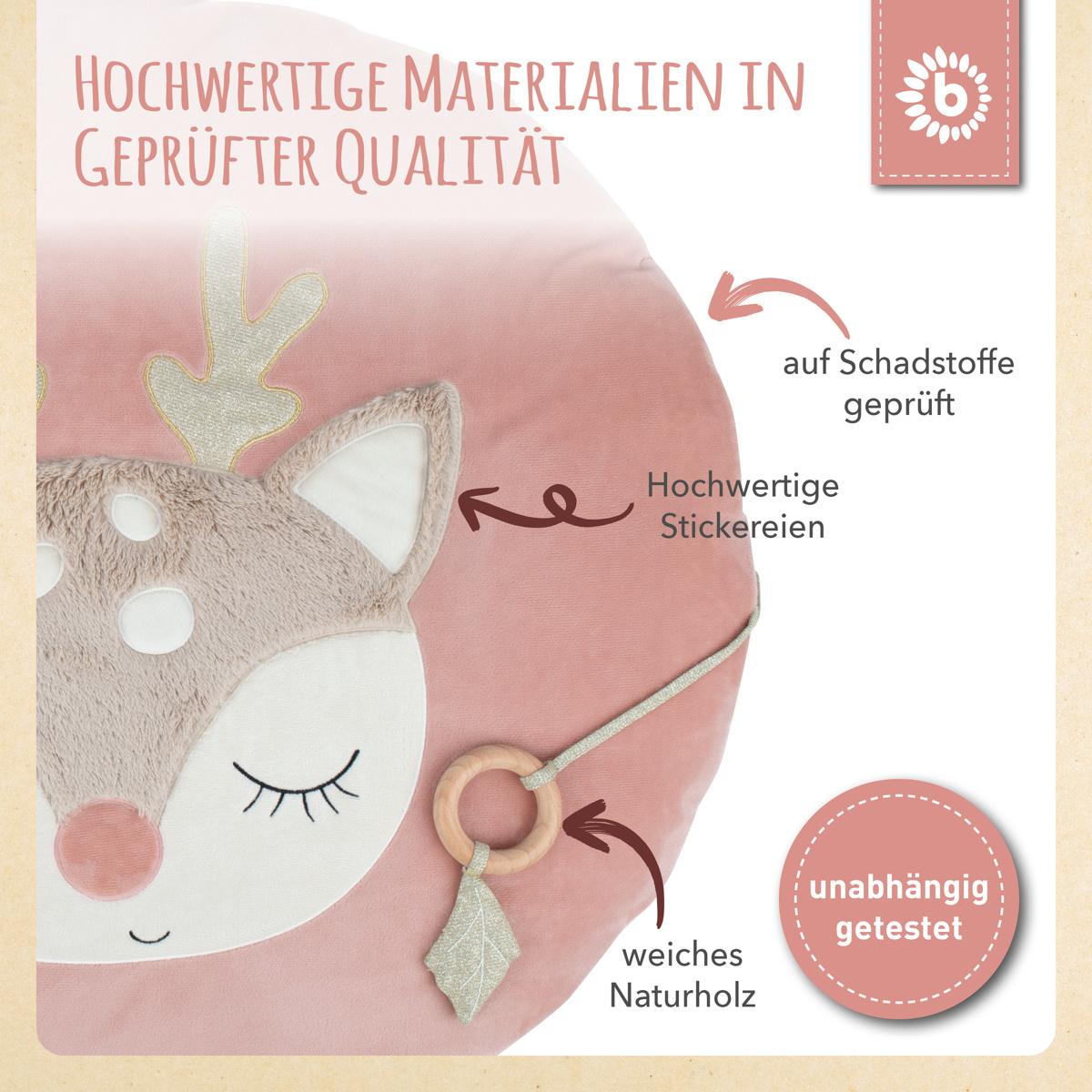 Produktbild Bieco -  Krabbeldecke Reh gepolstert 16 von 16