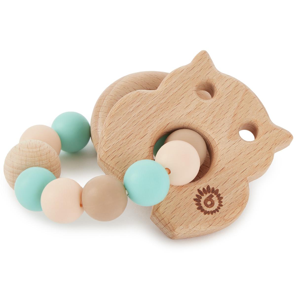 Produktbild Bieco -  Beißring Eule mit Silikonkette 2 von 7