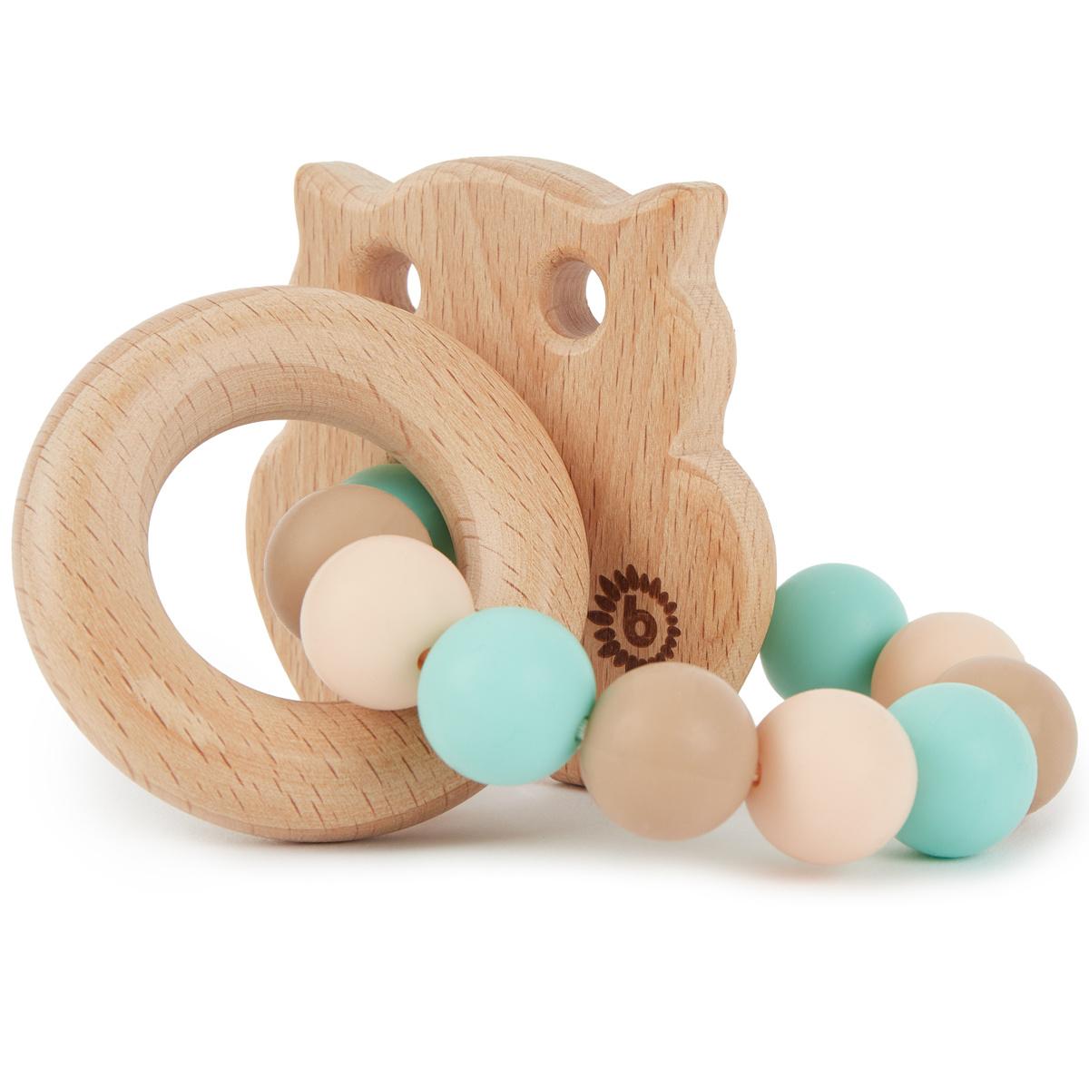 Produktbild Bieco -  Beißring Eule mit Silikonkette 3 von 7