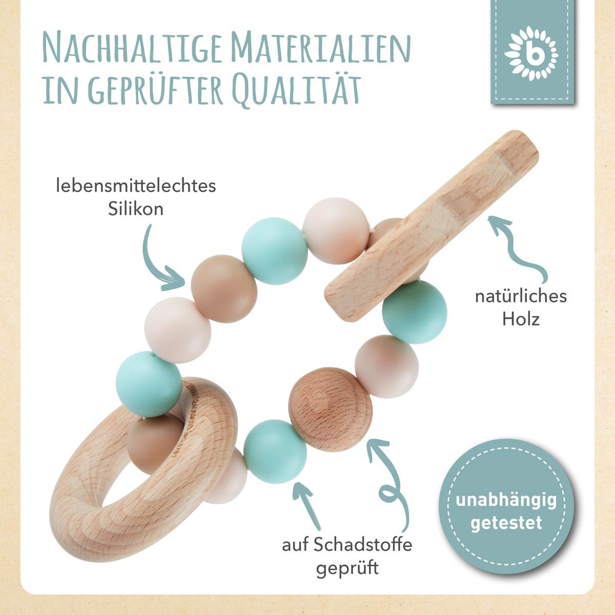Produktbild Bieco -  Beißring Eule mit Silikonkette 4 von 7