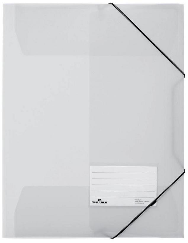 DURABLE Eckspanner A4 transparent mit Beschriftungsfenster