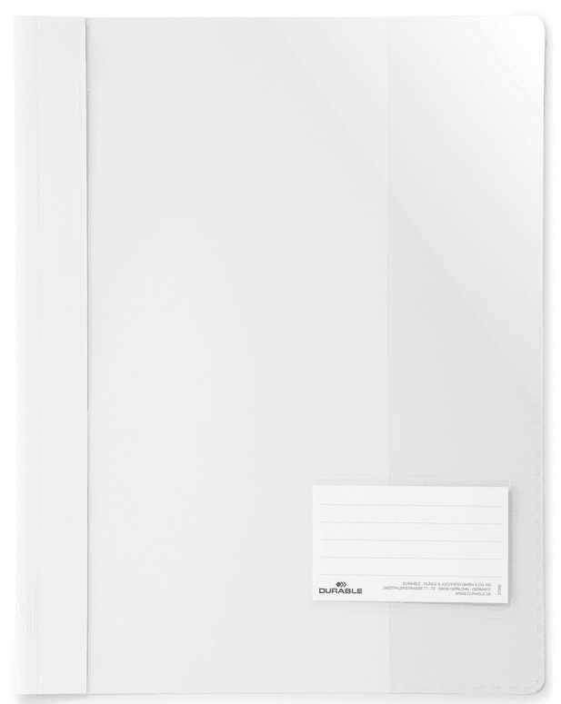 DURABLE Sichthefter A4+ Kunststoff 244x310mm weiß