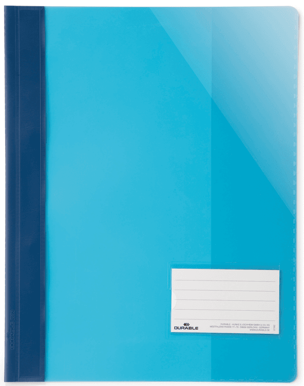 DURABLE Sichthefter A4+ Kunststoff 244x310mm blau