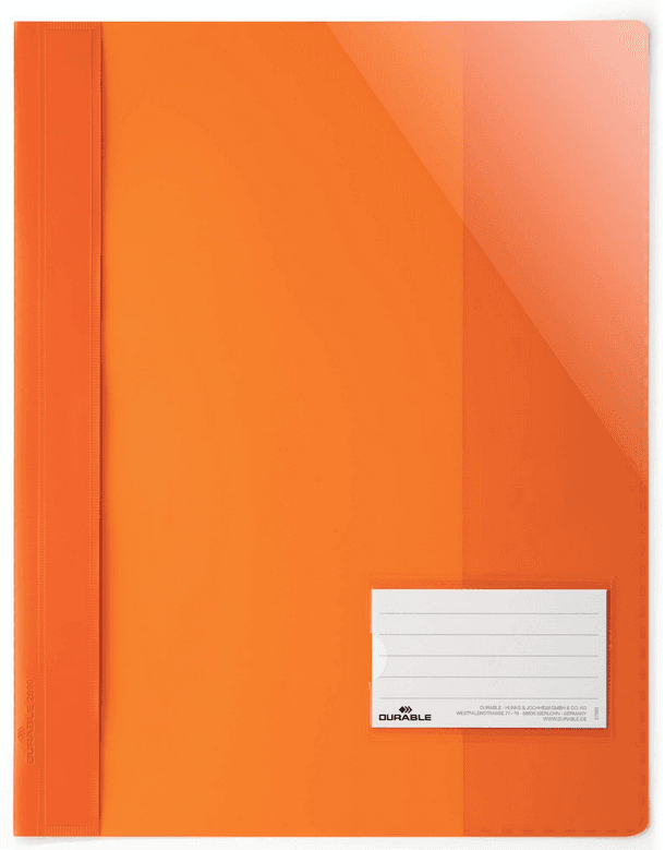 DURABLE Sichthefter A4+ Kunststoff 244x310mm orange
