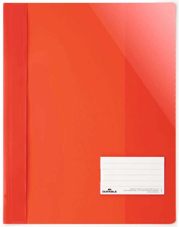 DURABLE Sichthefter A4+ Kunststoff 244x310mm rot