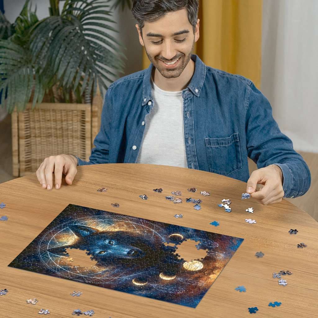 Produktbild Ravensburger Puzzle Leuchtender Wolf, 500 Teile 2 von 4