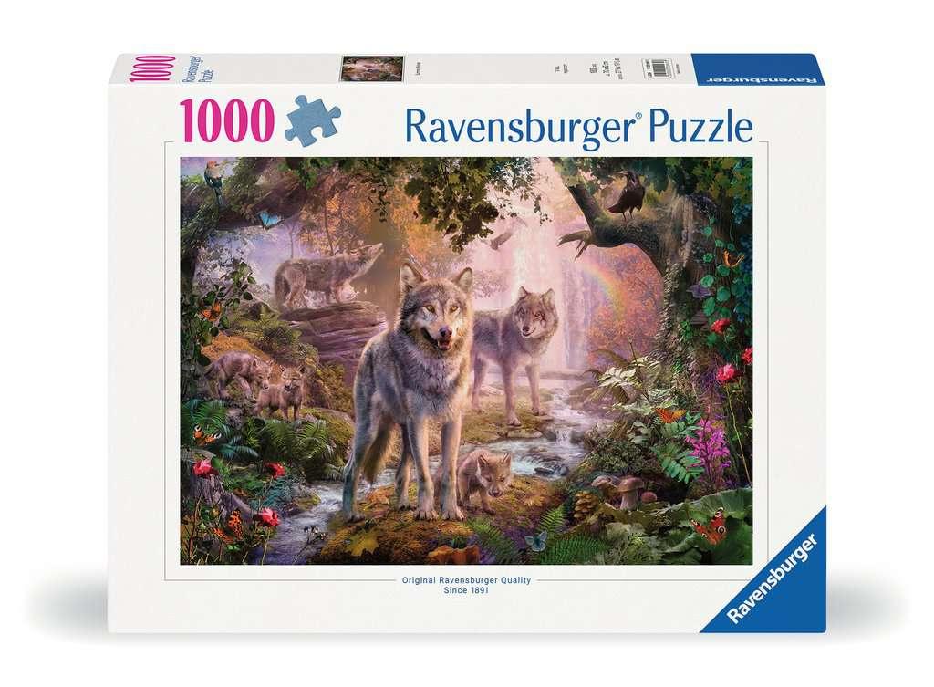 Ravensburger Puzzle 12000465 - Wolffamilie im Sommer - 1000 Teile
