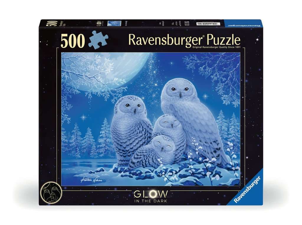 Ravensburger Puzzle Erwachsenenpuzzle 500 Teile - Eulen im Mondschein