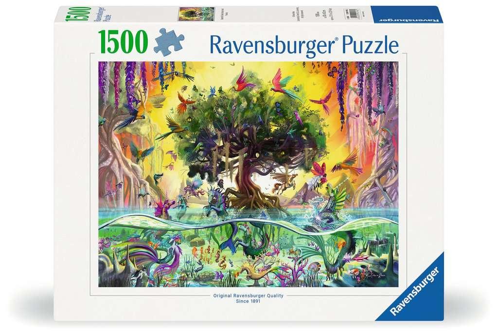 Ravensburger Puzzle 12000798 - Das Einhorn aus dem See und seine Freunde - 1500 Teile