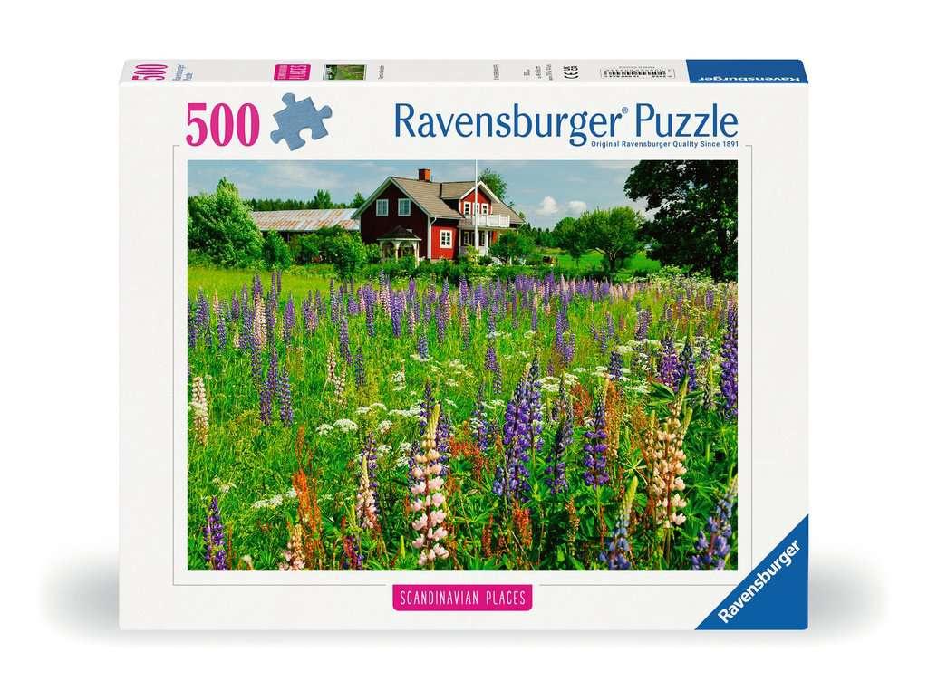 Ravensburger Puzzle 12000844, Scandinavian Places - Bauernhof in Schweden - 500 Teile Puzzle