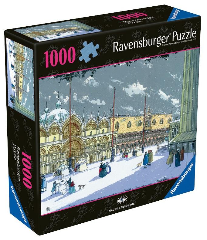 Ravensburger Puzzle – Mauro Bergonzoli – Snow in Venice, 1000 Teile