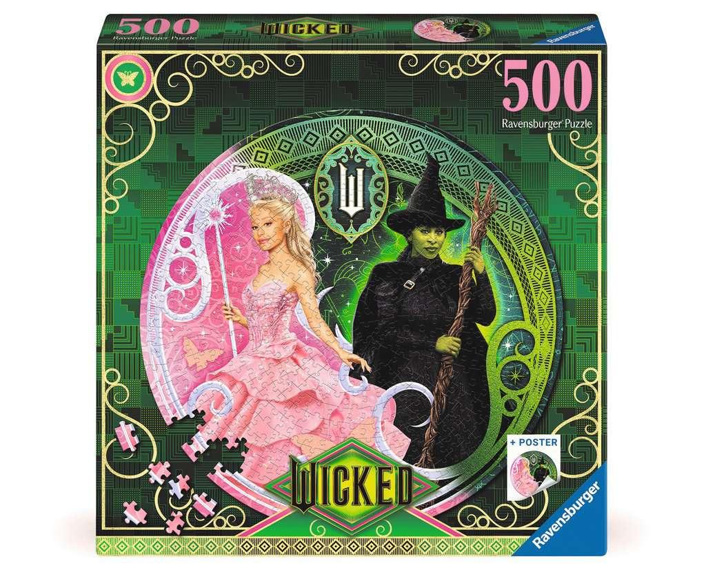 Ravensburger Puzzle 12001276 - Wicked - 500 Teile Wicked Rundpuzzle für Erwachsene und Kinder ab 12 Jahren