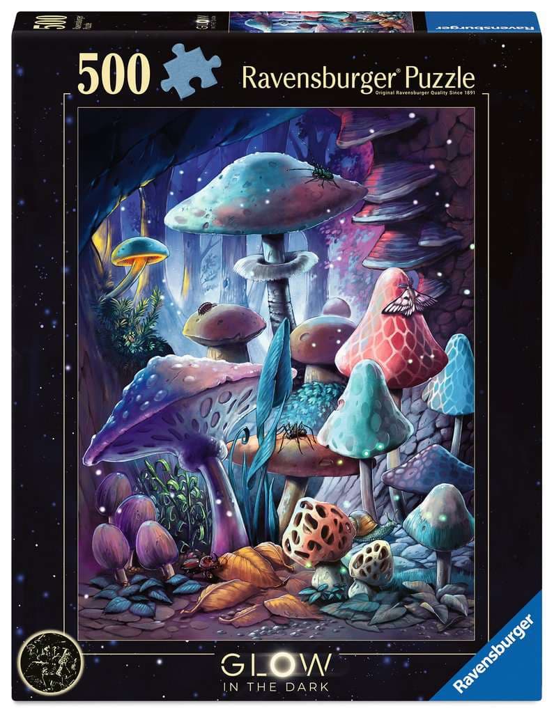 Ravensburger Puzzle Erwachsenenpuzzle 500 Teile - Pilze im Mondschein 