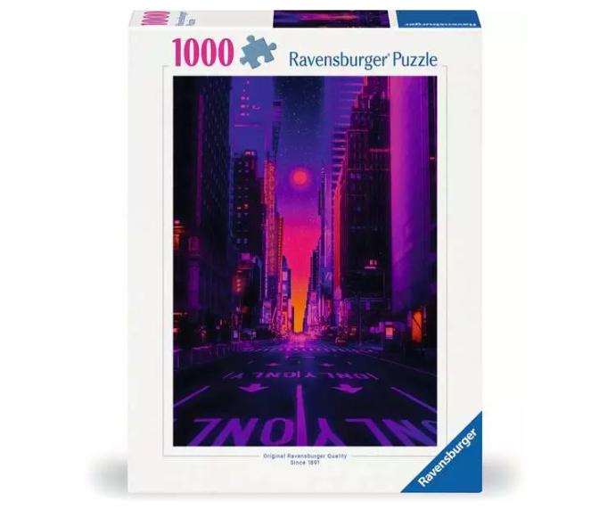 Ravensburger Puzzle 12001436 - New York in Neon - 1000 Teile Puzzle für Erwachsene und Kinder ab 14 Jahren