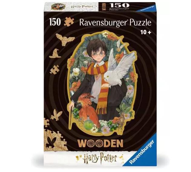 Ravensburger Puzzle - WOODEN Puzzle 12001458 - Harry Potter - 150 Teile Kontur-Holzpuzzle