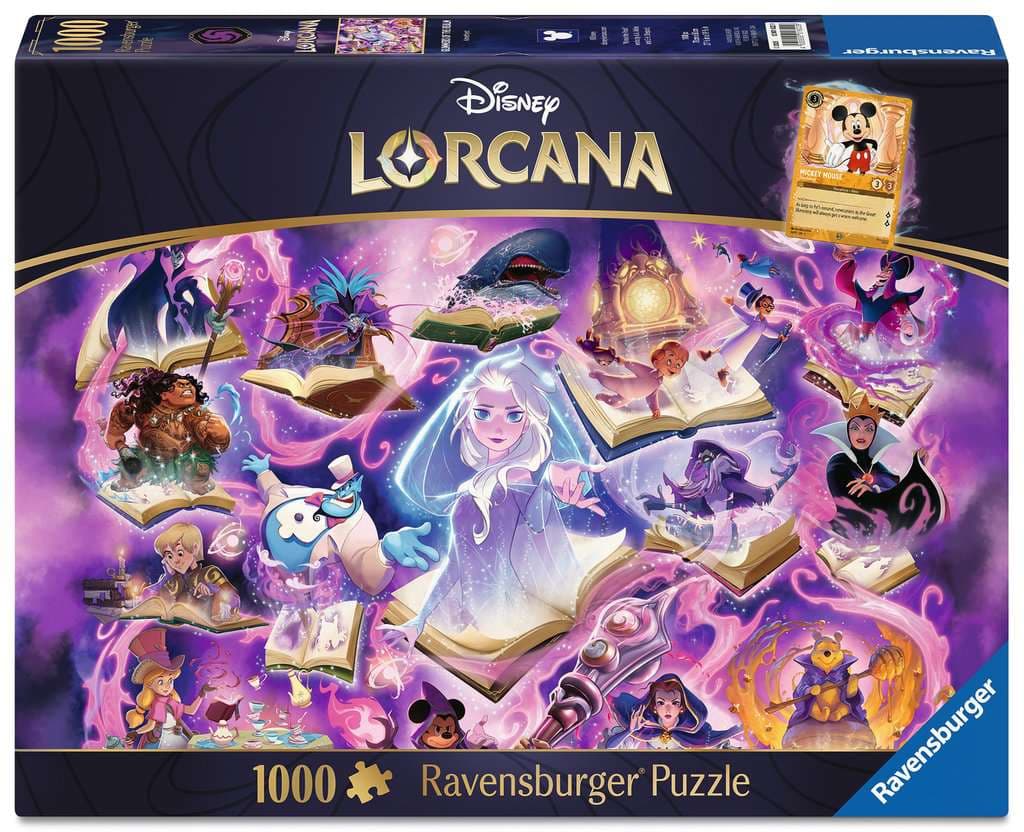 Ravensburger Puzzle Erwachsenenpuzzle 1000 Teile - Disney Lorcana - Glimmers of the Realm: Amethyst
