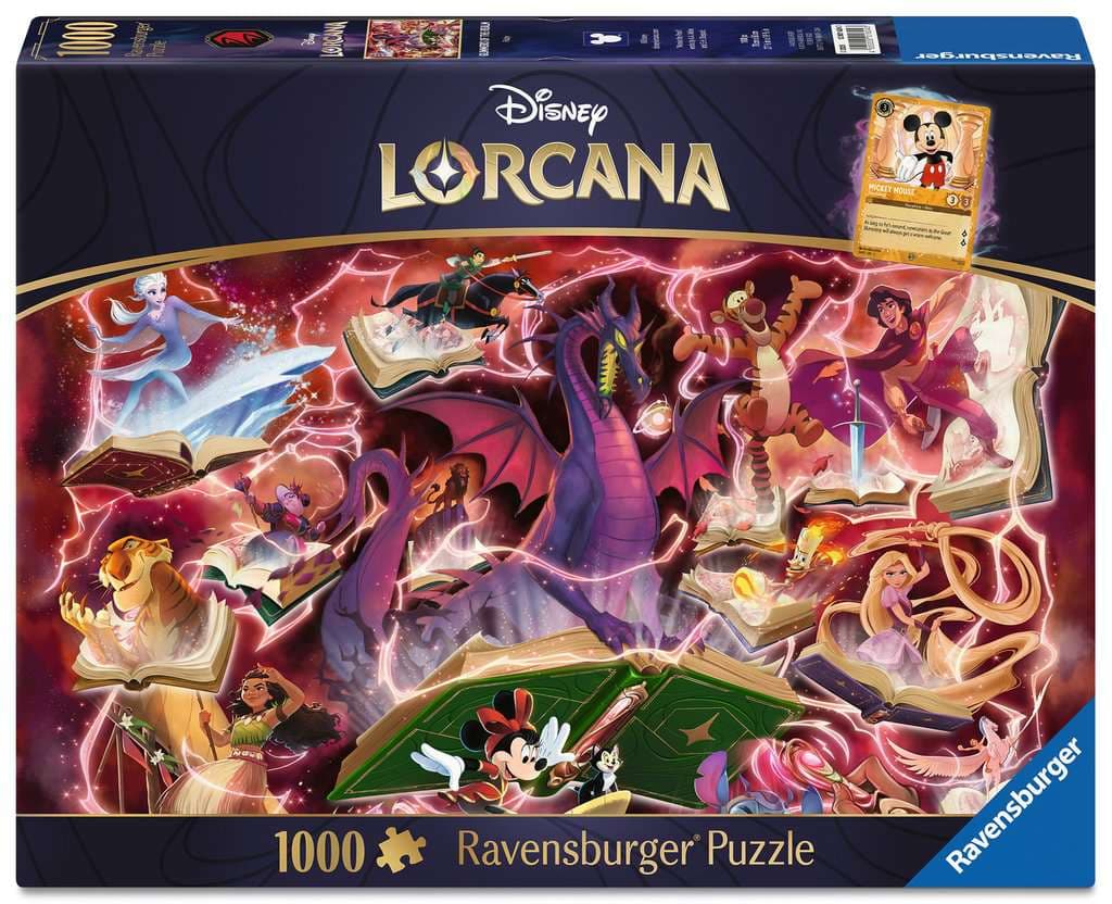 Ravensburger Puzzle Erwachsenenpuzzle 1000 Teile - Disney Lorcana - Glimmers of the Realm: Ruby