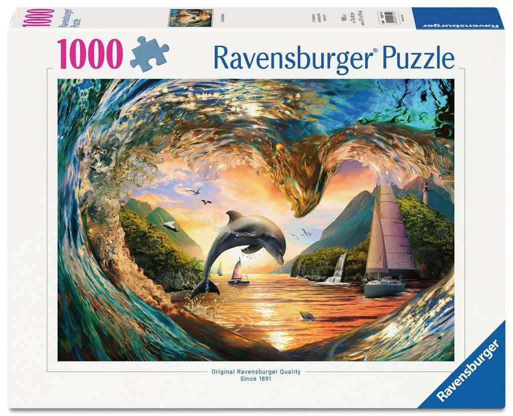 Ravensburger Puzzle - Erwachsenenpuzzle 1000 Teile - Sprung in den Sonnenuntergang