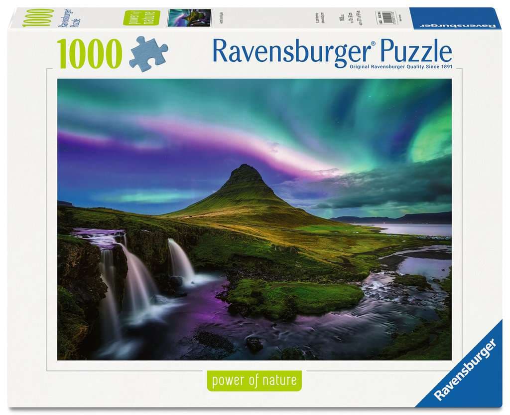 Ravensburger Puzzle - Erwachsenenpuzzle 1000 Teile - Nordlichter über Kirkjufell 