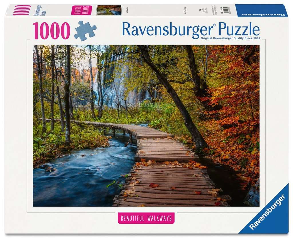Ravensburger Puzzle - Erwachsenenpuzzle 1000 Teile - Herbstlicher Waldweg
