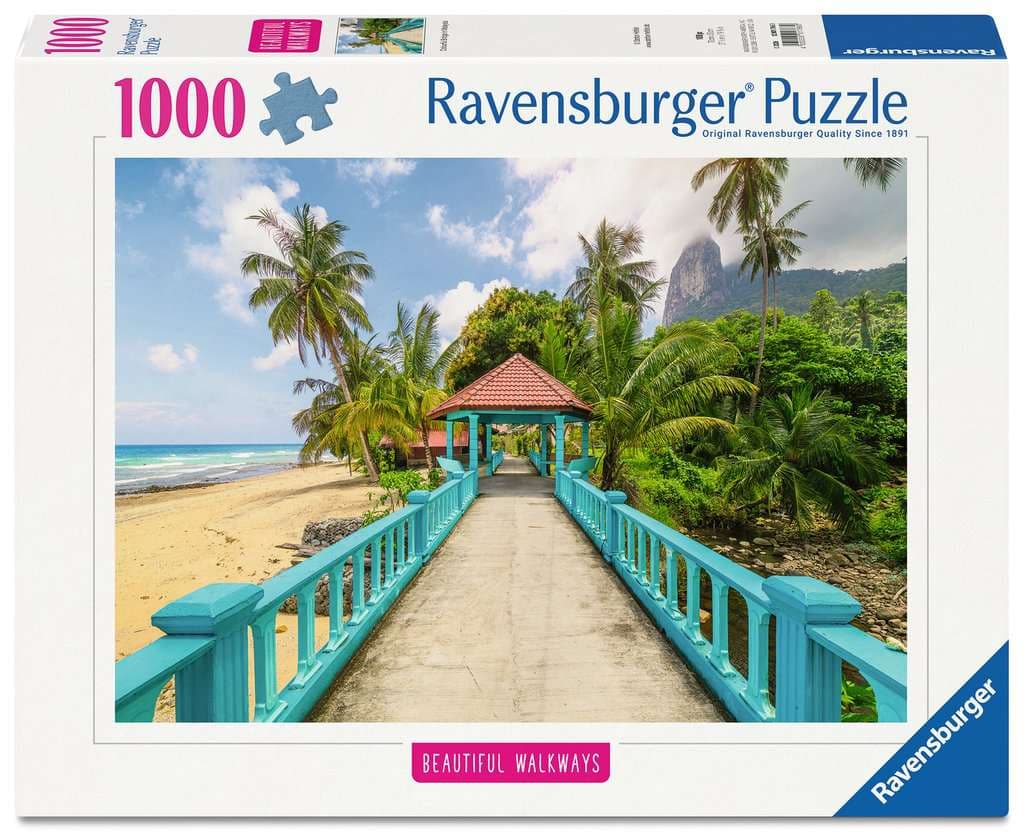 Ravensburger Puzzle - Erwachsenenpuzzle 1000 Teile - Farbenfrohe Brücke in Malaysia 