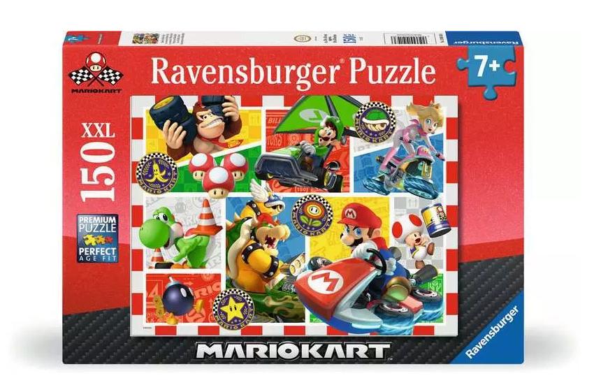 Ravensburger Kinderpuzzle 12004143 - Spaß mit Mario Kart - Puzzle für Kinder ab 7 Jahren, mit 150Teilen im XXL-Format