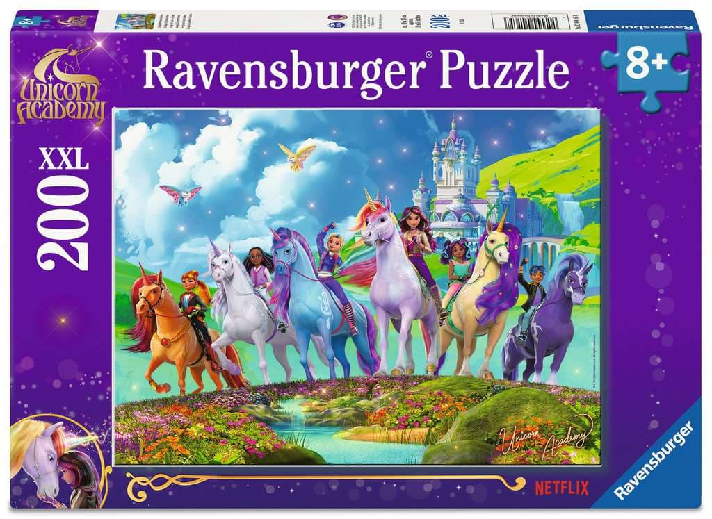 Ravensburger Puzzle - Kinderpuzzle 200 XXL Teile - Unicorn Academy - Die Magie der Unicorn Academy