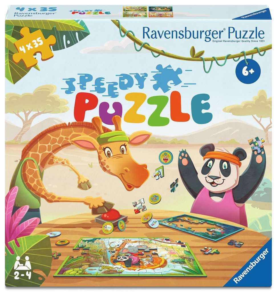 Ravensburger Puzzle - Kinderpuzzle 4x35 Teile - Speedy Puzzle