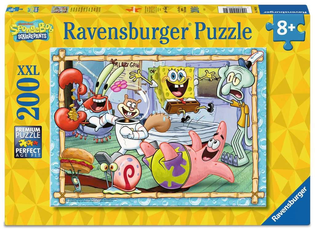 Ravensburger Puzzle - Kinderpuzzle 200 XXL Teile - Spongebob - Neue Abenteuer in Bikini Bottom