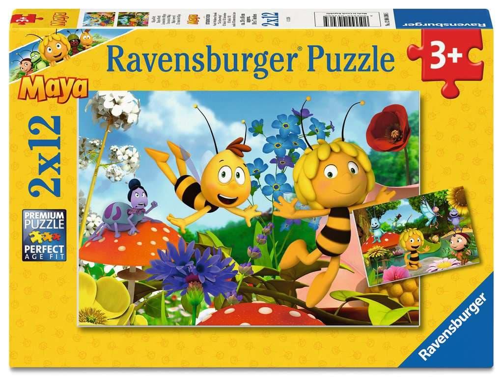 Ravensburger Puzzle - Kinderpuzzle 2x12 Teile - Majas Welt