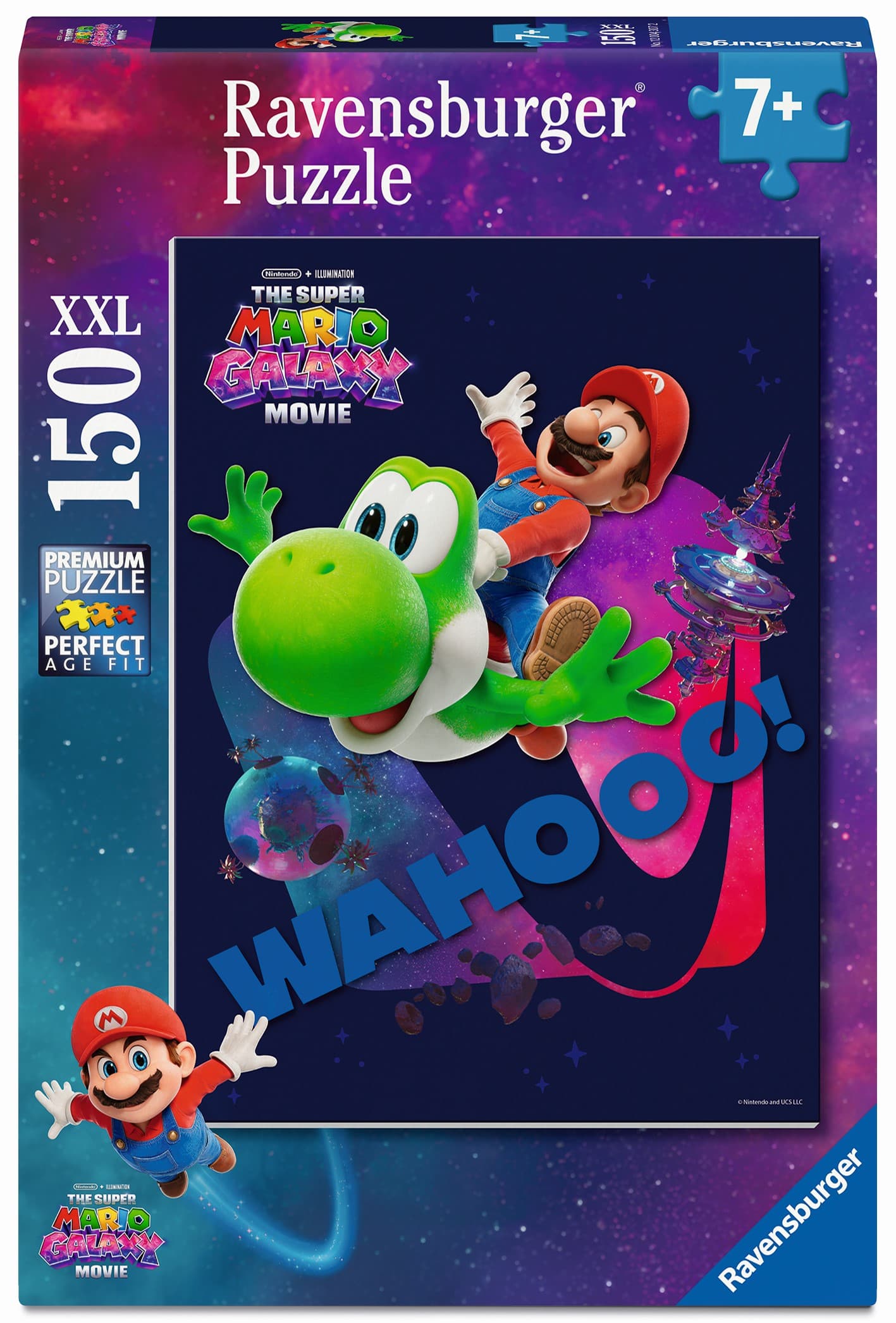 Ravensburger Puzzle - Kinderpuzzle 150 XXL Teile - Super Mario Power!