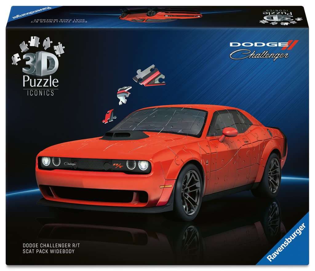 Ravensburger Puzzle - 3D Puzzle Iconics: Dodge Chall. R/T Scat Pack Widebody